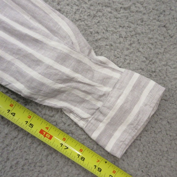 Frank & Eileen Womens "Barry" Classic Linen Tailored Fit Shirt size XS Striped‎ - Picture 10 of 11